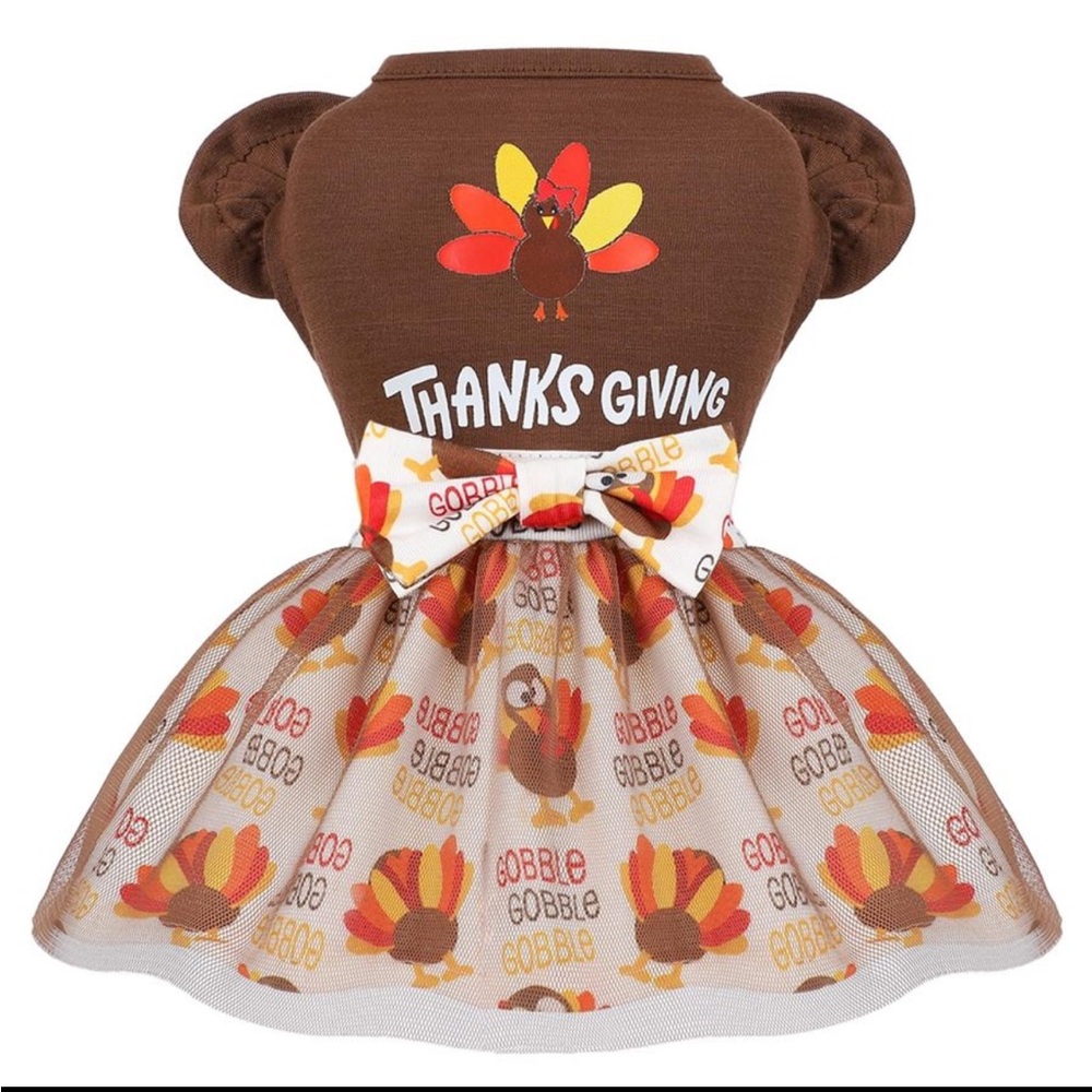 Thanksgiving Turkey Dog Costume Dress